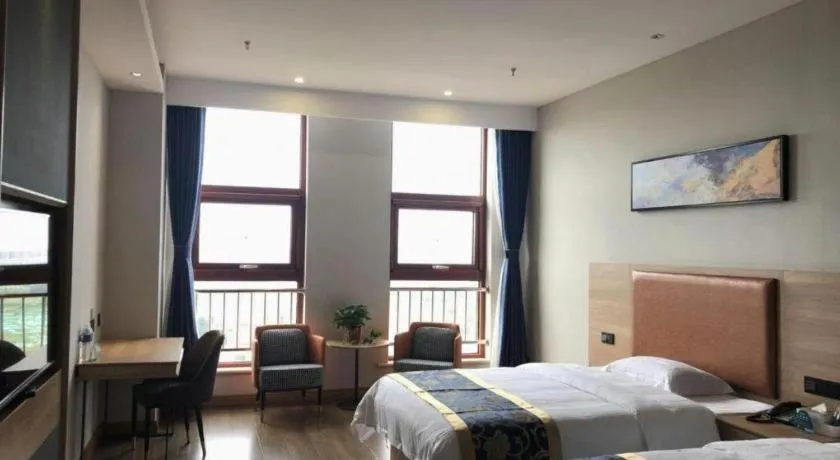 Bed in Green Tree Inn Express Tangshan Yueting County Bus Station