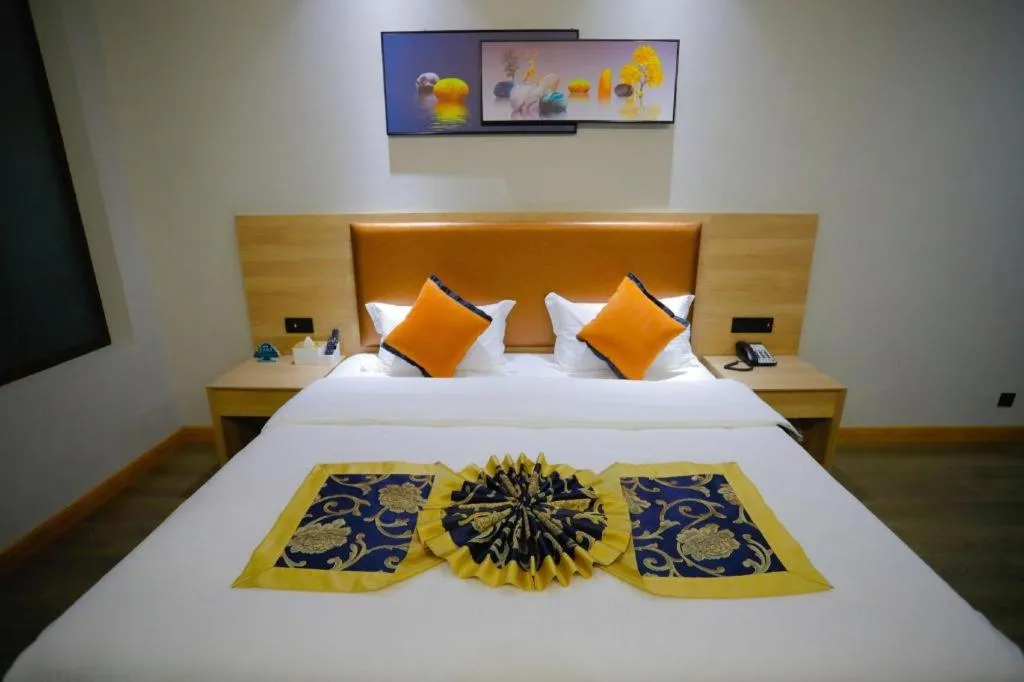 Bed in Green Tree Inn Express Tangshan Yueting County Bus Station