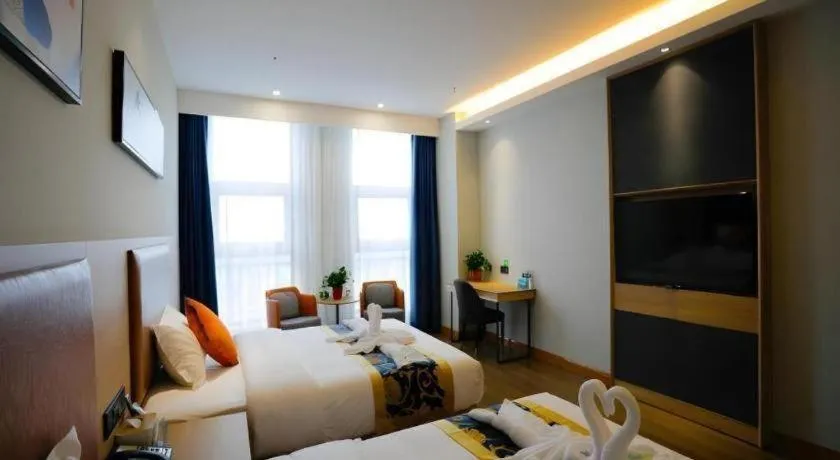 Bed in Green Tree Inn Express Tangshan Yueting County Bus Station