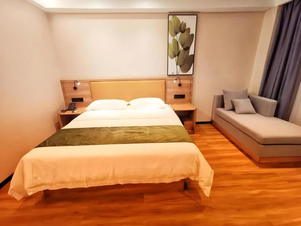 Bed in Green Tree Inn Huangshan Yi County Xidi Hongcun