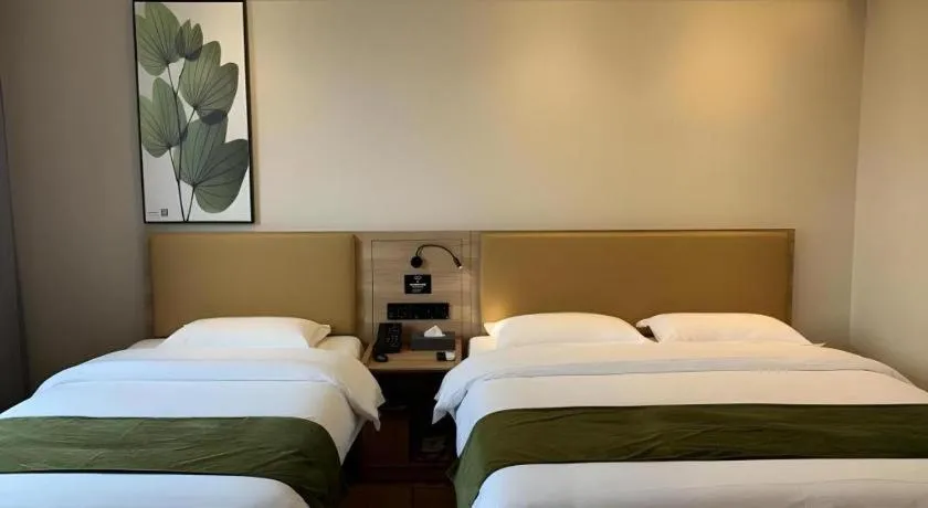 Bed in Green Tree Inn Huangshan Yi County Xidi Hongcun