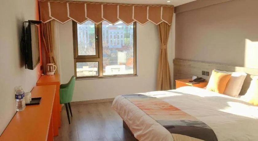 Bed in Shell Hotel Beijing Miyun District Shuiku Yangguang