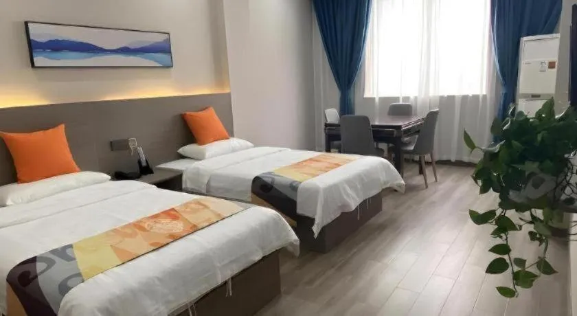Bed in Shell Hotel Yancheng Binhai County Renmin Nan Road