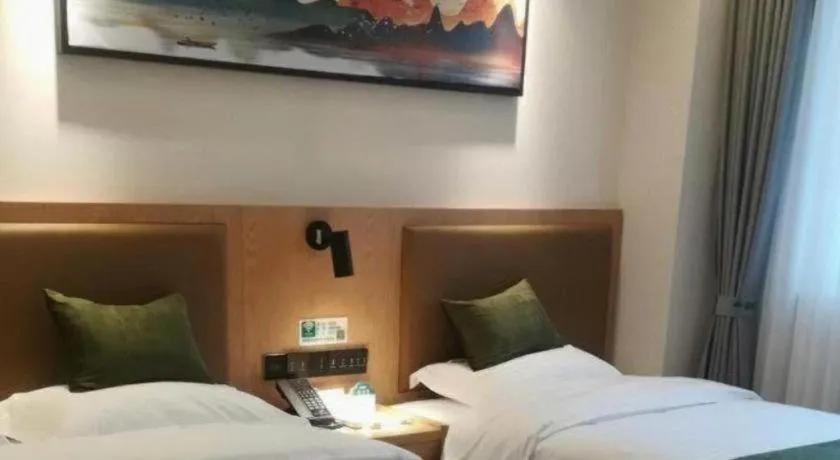 Bed in Green Tree Inn Fuyang Funan County Tianzhu Square