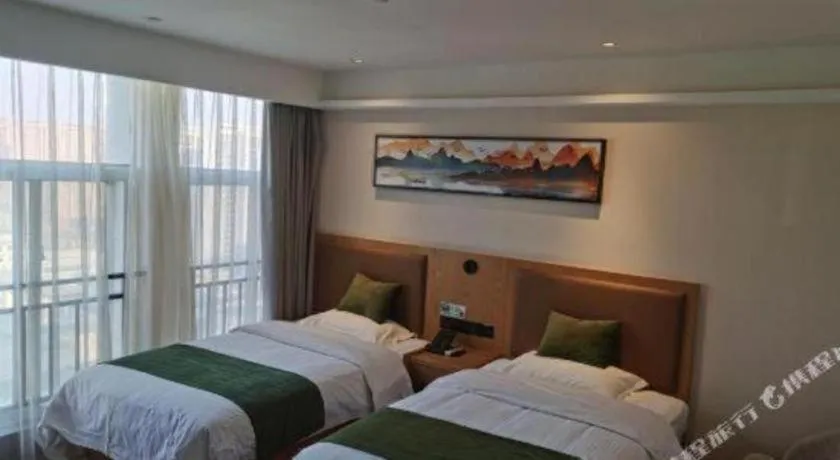 Bed in Green Tree Inn Fuyang Funan County Tianzhu Square