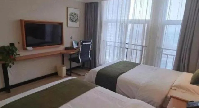 Bed in Green Tree Inn Fuyang Funan County Tianzhu Square