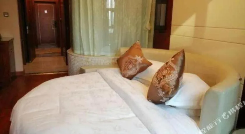 Bed in GreenTree Eastern Hotel Linyi Linshu County Aegean Sea