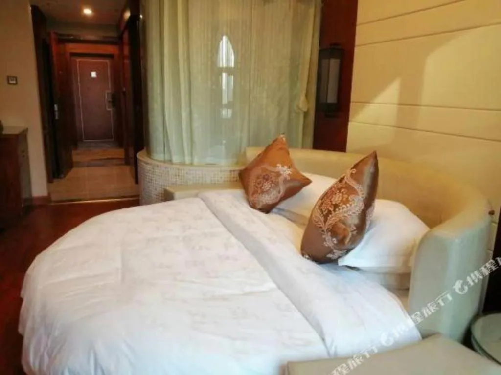 Bed in GreenTree Eastern Hotel Linyi Linshu County Aegean Sea