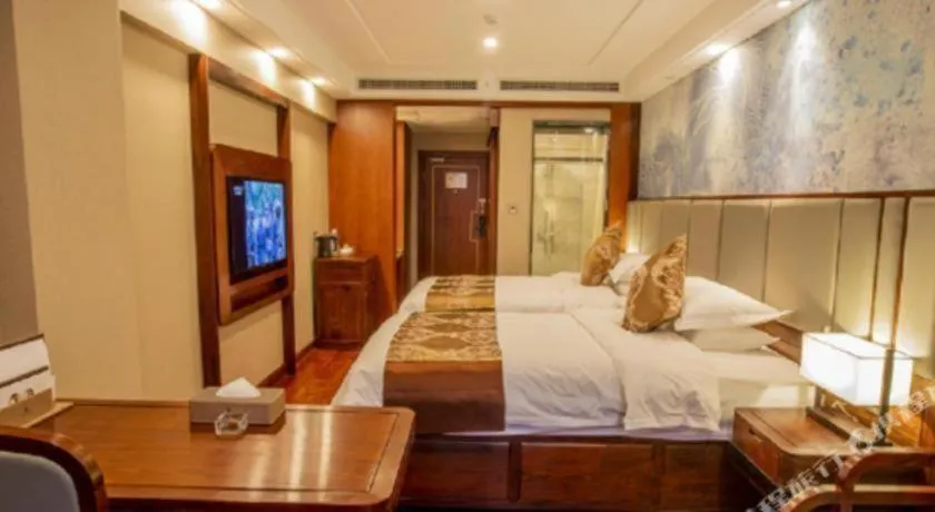 Bed in GreenTree Eastern Hotel Linyi Linshu County Aegean Sea