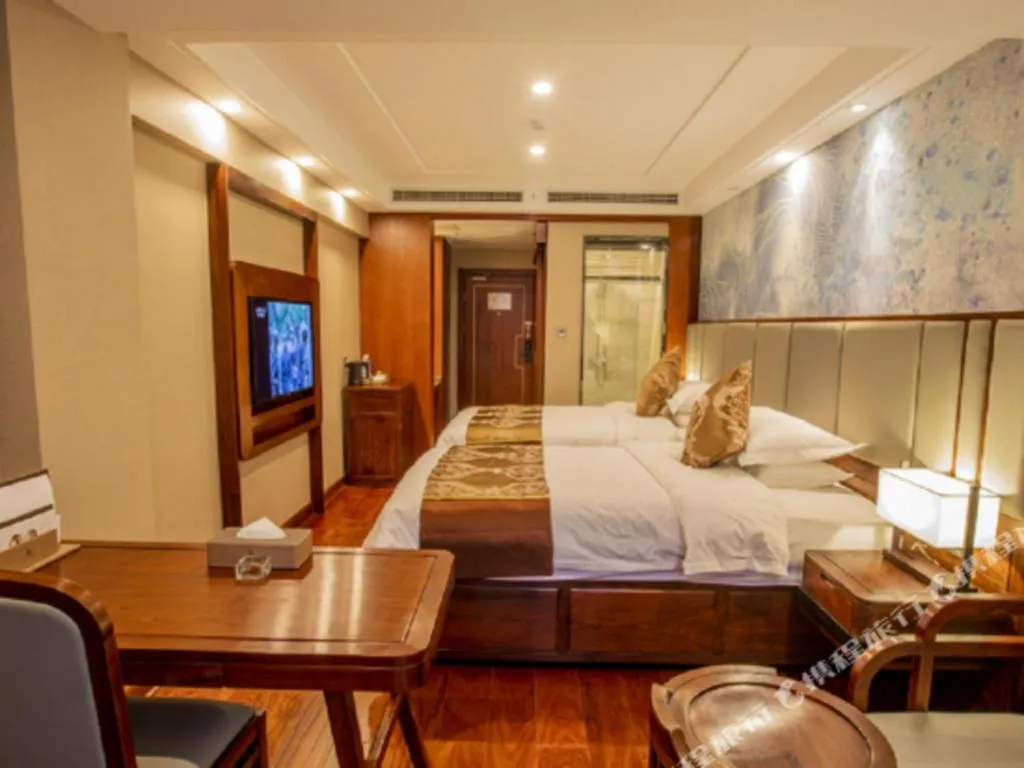 Bed in GreenTree Eastern Hotel Linyi Linshu County Aegean Sea