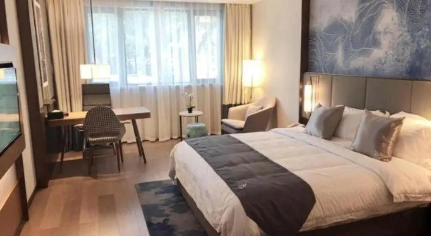 Bed in GreenTree Eastern Hotel Linyi Linshu County Aegean Sea