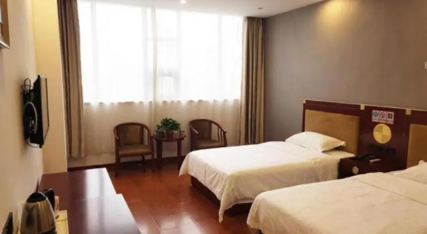 Bed in Shell Hotel Liaocheng Dongchang Xi Road Railway Station