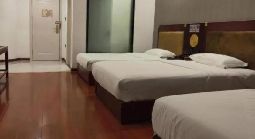 Bed in Shell Hotel Liaocheng Dongchang Xi Road Railway Station