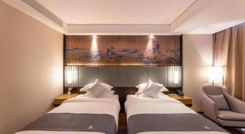Bed in GreenTree Eastern Hotel Suzhou Dushu Lake Yinshan Lake Guoyuan Road Metro Station