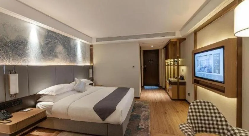 Bed in GreenTree Eastern Hotel Suzhou Dushu Lake Yinshan Lake Guoyuan Road Metro Station