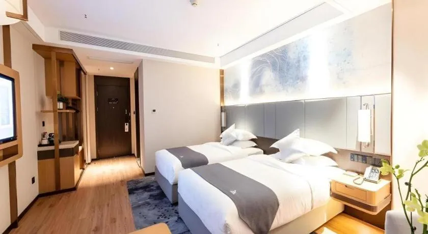 Bed in GreenTree Eastern Hotel Suzhou Dushu Lake Yinshan Lake Guoyuan Road Metro Station