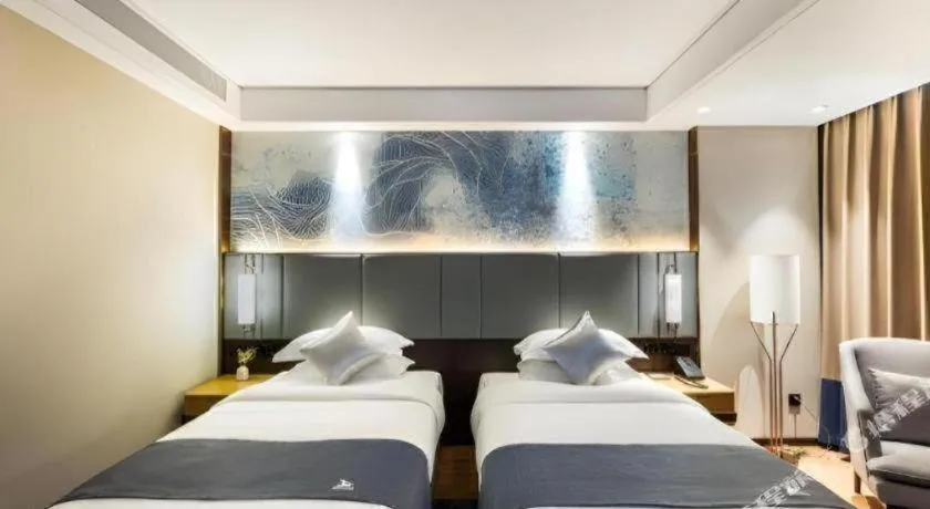 Bed in GreenTree Eastern Hotel Suzhou Dushu Lake Yinshan Lake Guoyuan Road Metro Station