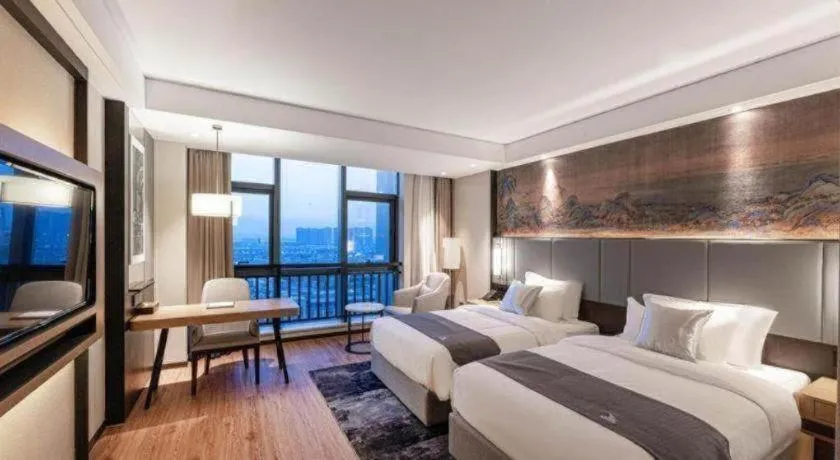 Bed in GreenTree Eastern Hotel Suzhou Dushu Lake Yinshan Lake Guoyuan Road Metro Station