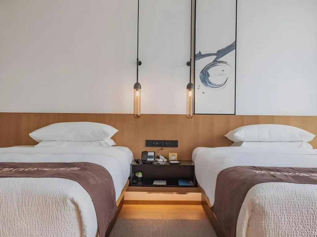 Bed in GreenTree Eastern Hotel Nanning Binhu Road Qingxiu Wanda