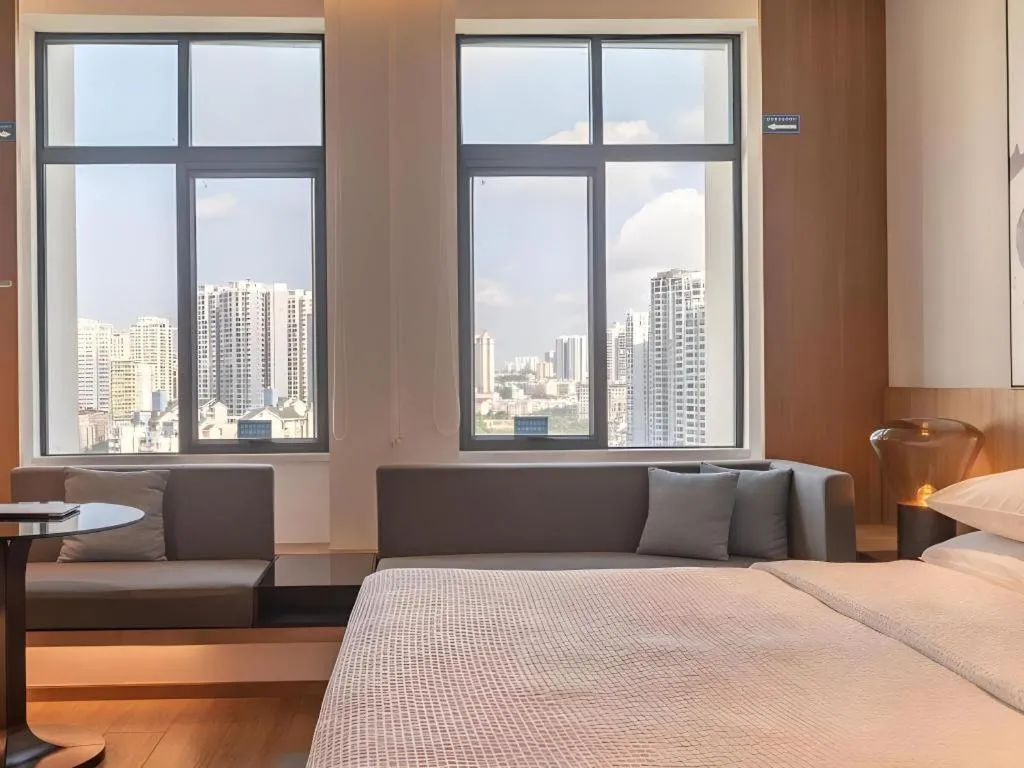 Bed in GreenTree Eastern Hotel Nanning Binhu Road Qingxiu Wanda