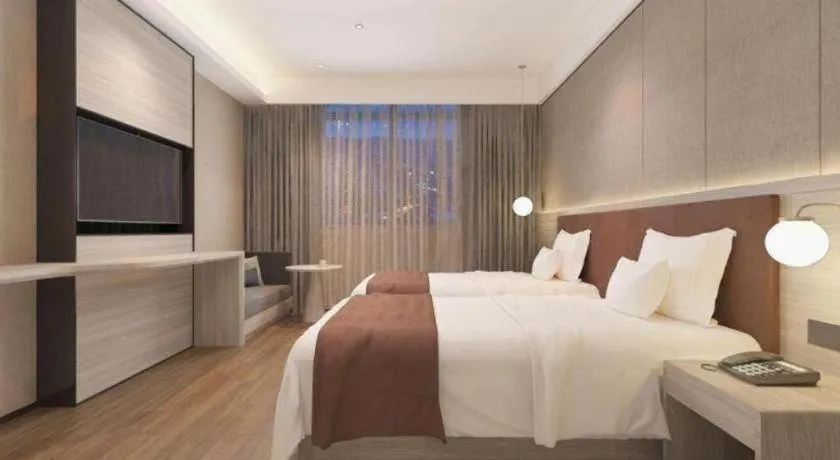 Bed in Gya Hotel Wuxi Hubin Commercial Street Tai Lake Scenic Area