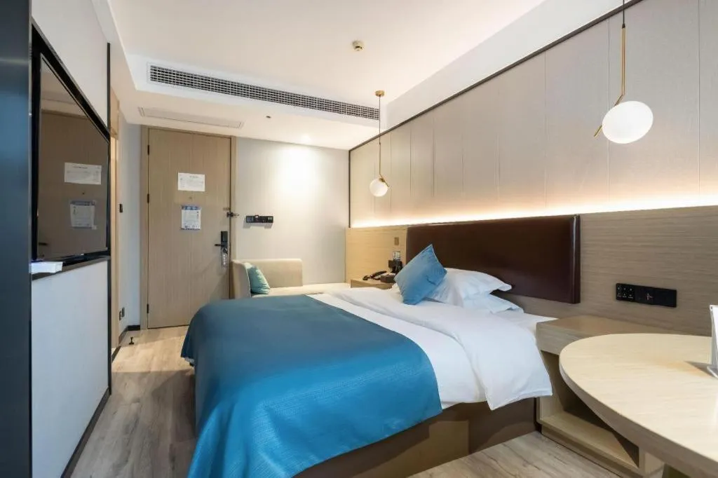 Bed in Gya Hotel Wuxi Hubin Commercial Street Tai Lake Scenic Area