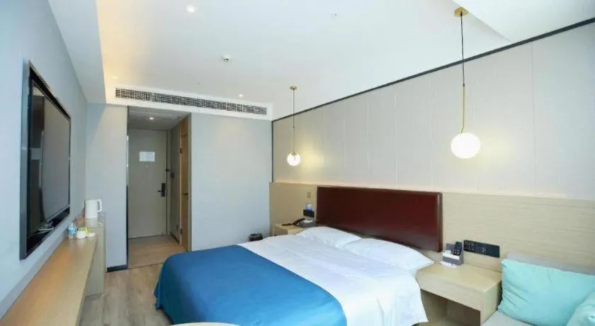 Bed in Gya Hotel Wuxi Hubin Commercial Street Tai Lake Scenic Area