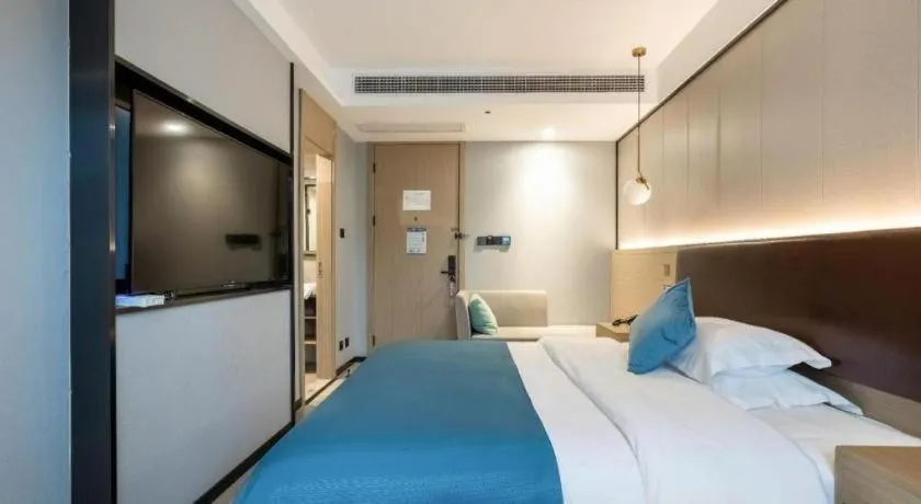 Bed in Gya Hotel Wuxi Hubin Commercial Street Tai Lake Scenic Area