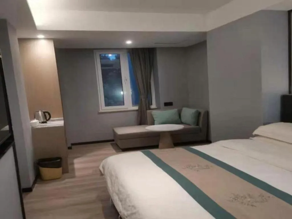 Bed in Gya Hotel Wuxi Hubin Commercial Street Tai Lake Scenic Area