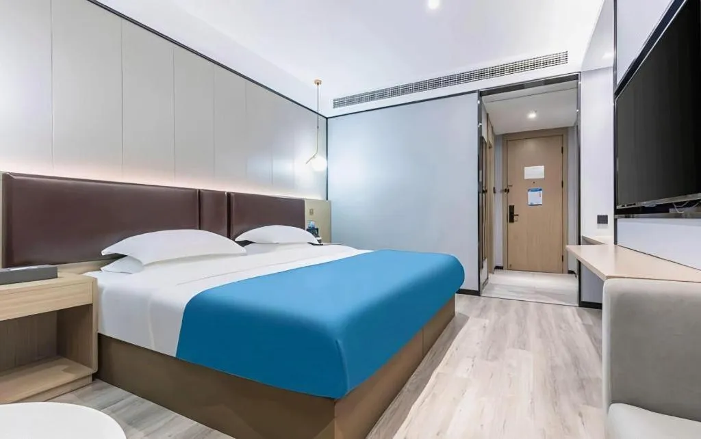 Bed in Gya Hotel Wuxi Hubin Commercial Street Tai Lake Scenic Area