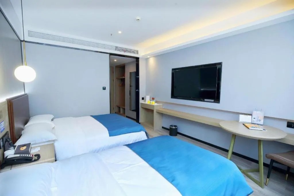 Bed in Gya Hotel Wuxi Hubin Commercial Street Tai Lake Scenic Area
