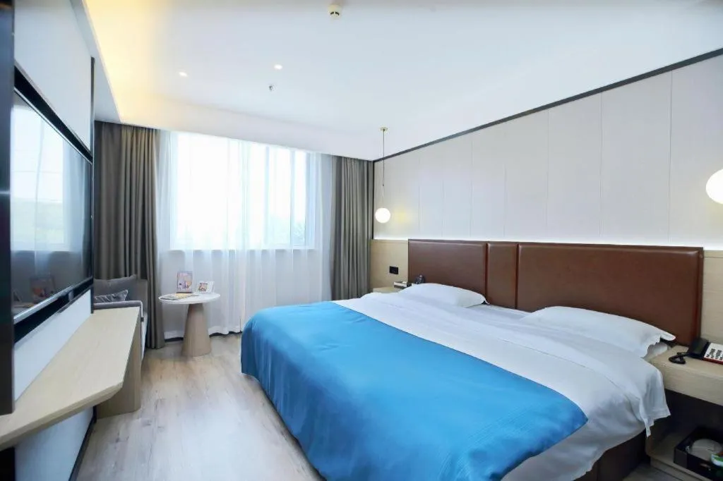 Bed in Gya Hotel Wuxi Hubin Commercial Street Tai Lake Scenic Area