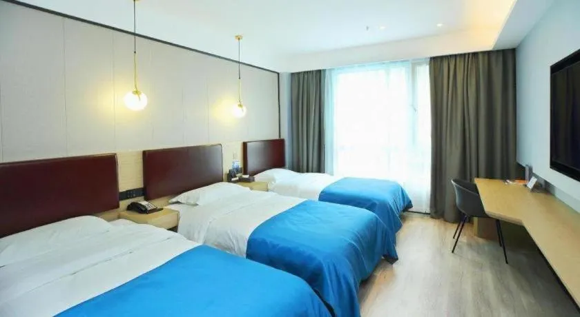 Bed in Gya Hotel Wuxi Hubin Commercial Street Tai Lake Scenic Area