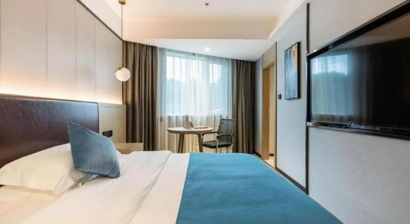 Bed in Gya Hotel Wuxi Hubin Commercial Street Tai Lake Scenic Area