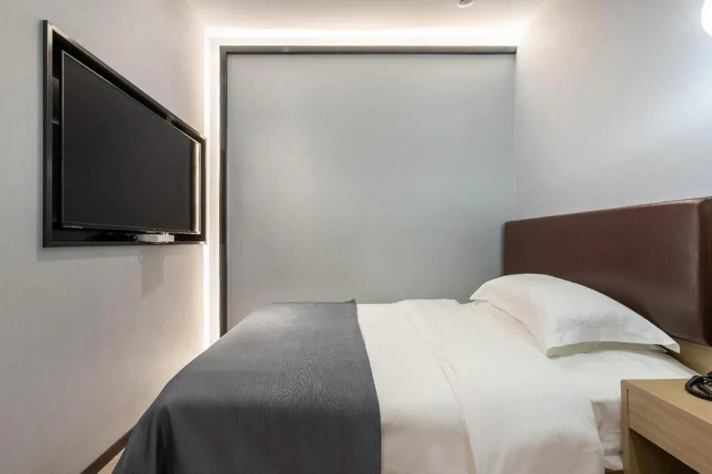 Bed in Gya Hotel Wuxi Hubin Commercial Street Tai Lake Scenic Area