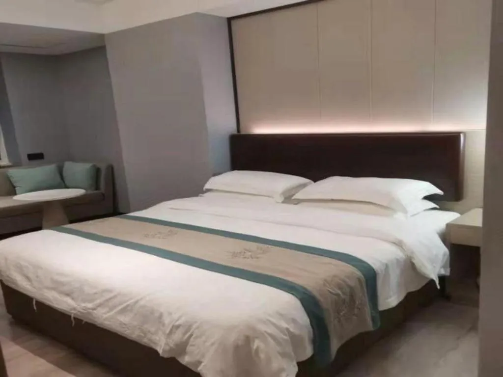 Bed in Gya Hotel Wuxi Hubin Commercial Street Tai Lake Scenic Area