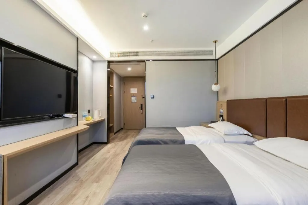 Bed in Gya Hotel Wuxi Hubin Commercial Street Tai Lake Scenic Area