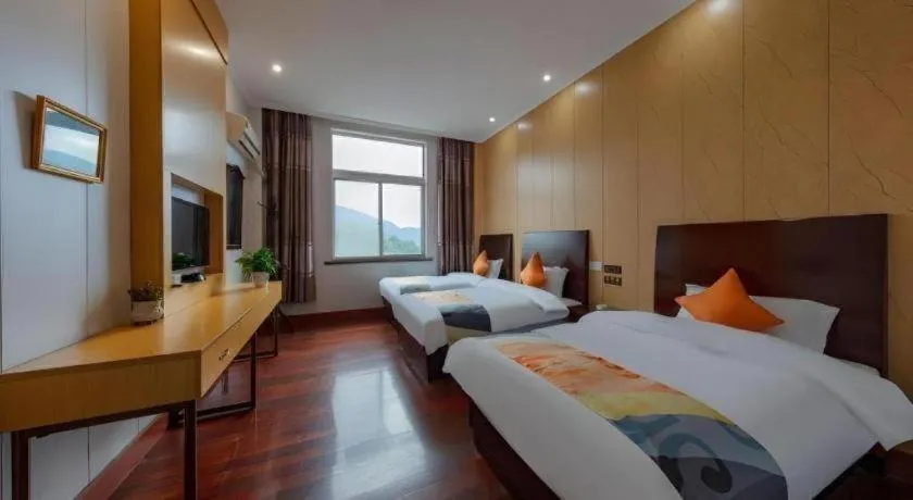 Bed in Shell Hotel Zhejiang Cixi Longshan Town