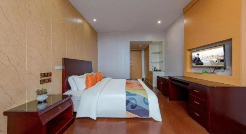 Bed in Shell Hotel Zhejiang Cixi Longshan Town