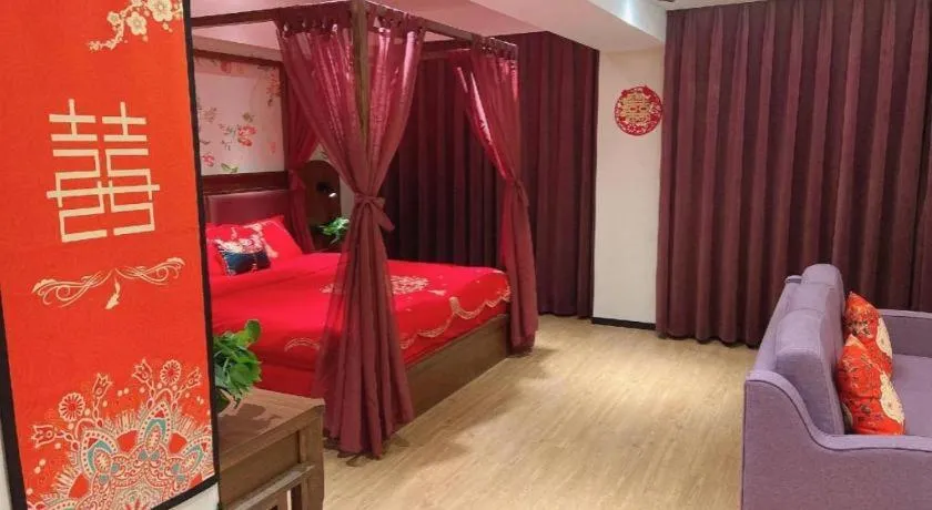 Bed in GreenTree Inn Luoyang Railway Station Wangfujing Wangcheng Park