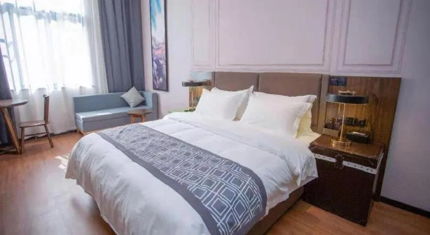 Bed in GEM Hotel Anqing Wangjiang County Economic Development Zone Fengqi Road