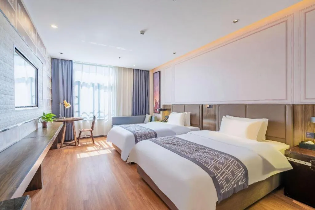 Bed in GEM Hotel Anqing Wangjiang County Economic Development Zone Fengqi Road