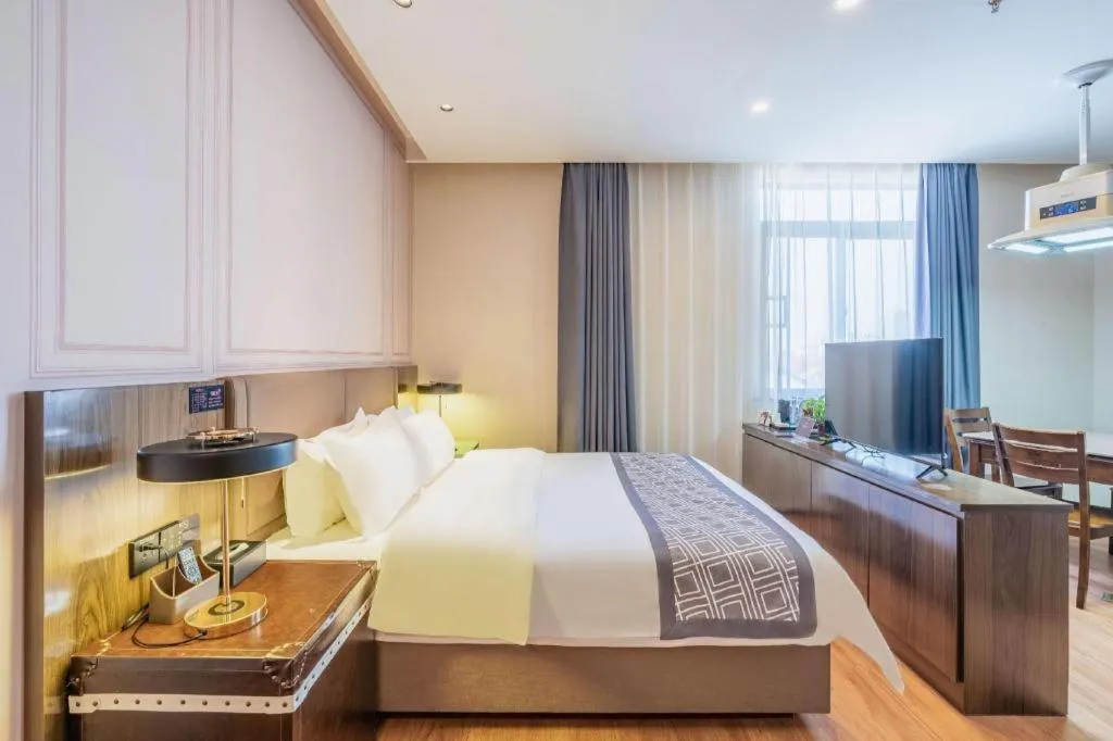 Bed in GEM Hotel Anqing Wangjiang County Economic Development Zone Fengqi Road