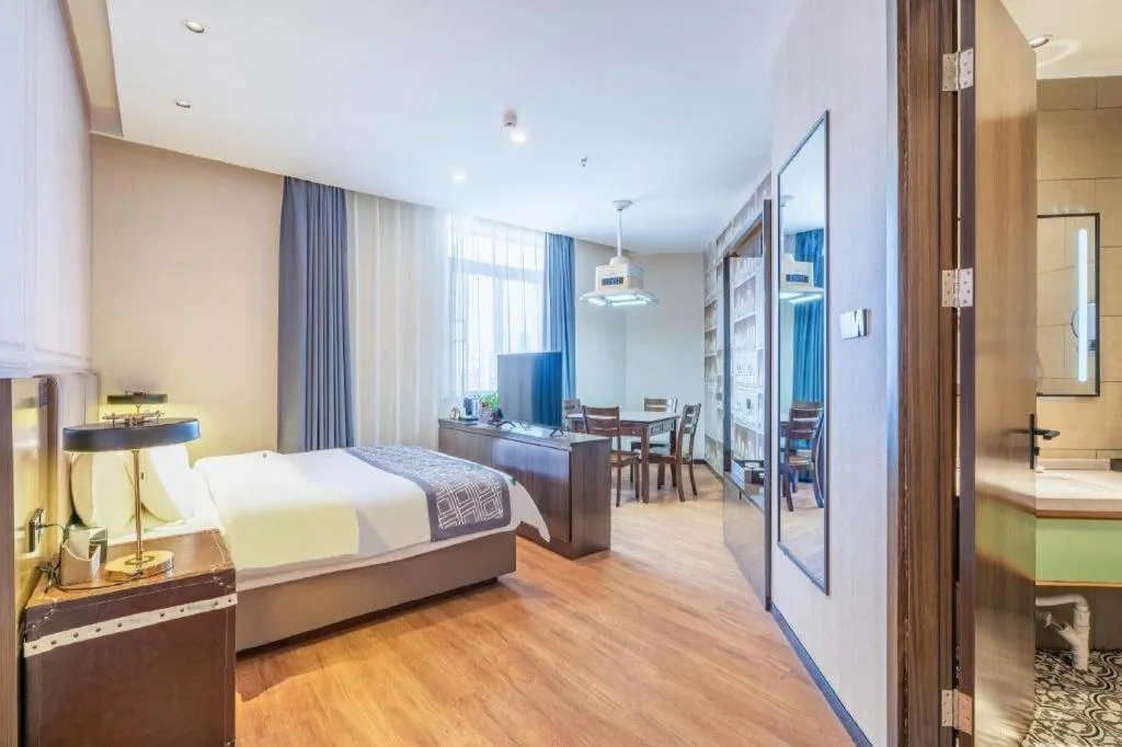 Bed in GEM Hotel Anqing Wangjiang County Economic Development Zone Fengqi Road