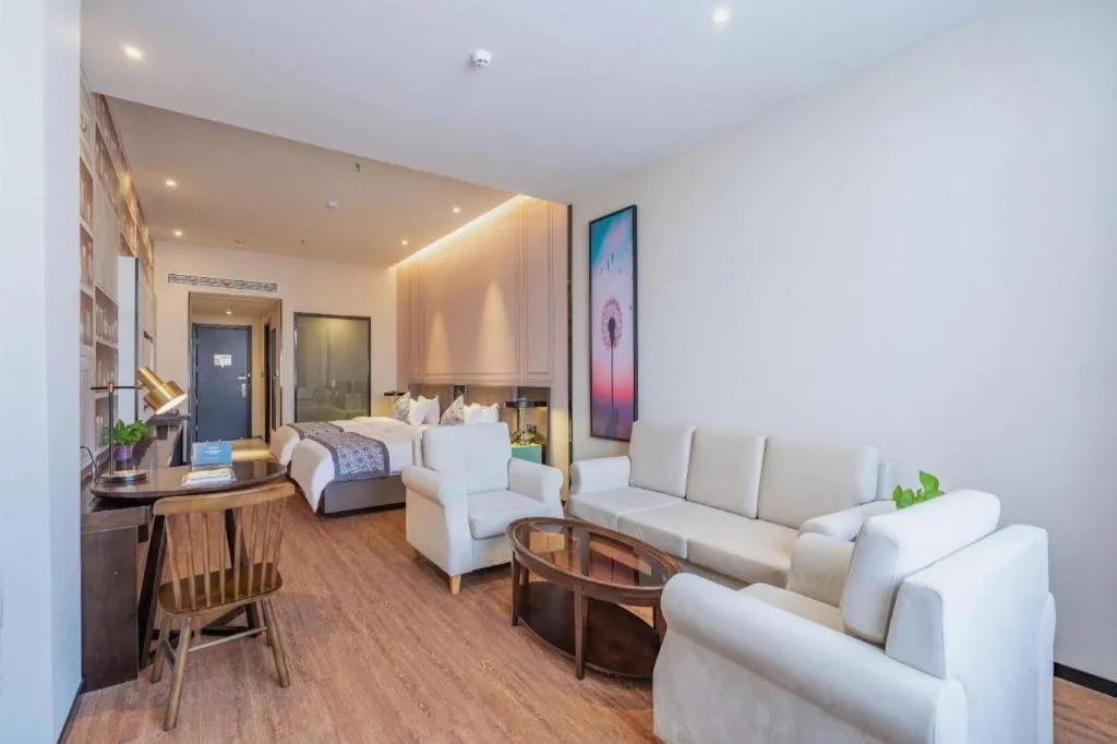 Bed in GEM Hotel Anqing Wangjiang County Economic Development Zone Fengqi Road