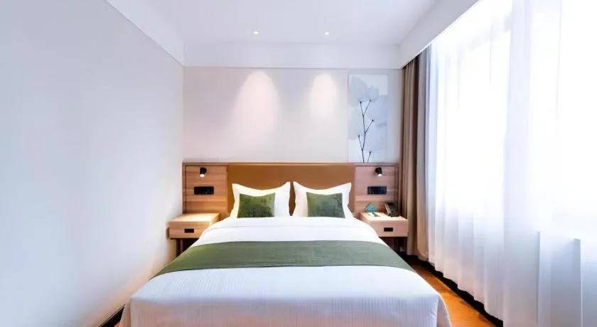 Bed in GreenTree Inn Express Hebei Tangshan Guyan District Xinguang Road