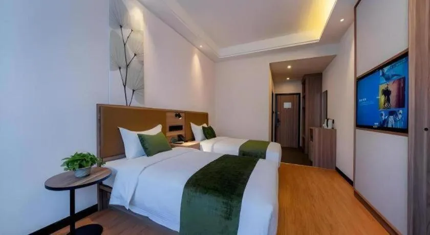 Bed in GreenTree Inn Express Hebei Tangshan Guyan District Xinguang Road