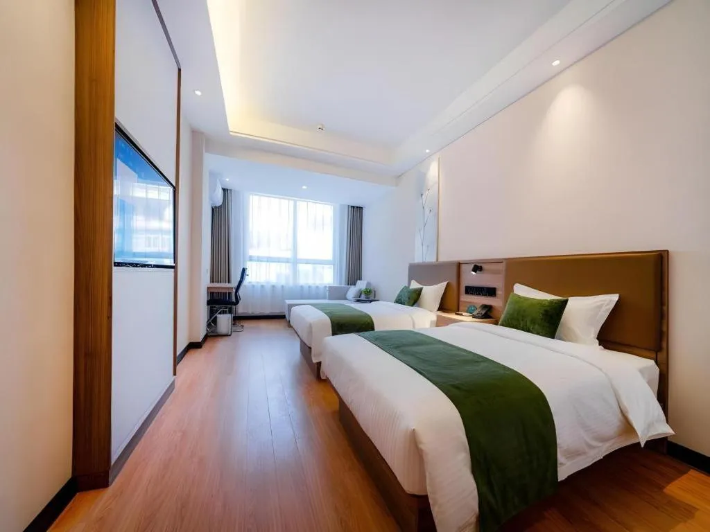 Bed in GreenTree Inn Express Hebei Tangshan Guyan District Xinguang Road