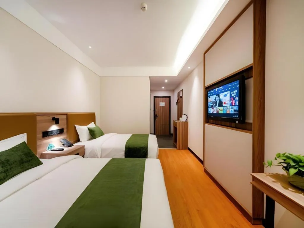 Bed in GreenTree Inn Express Hebei Tangshan Guyan District Xinguang Road