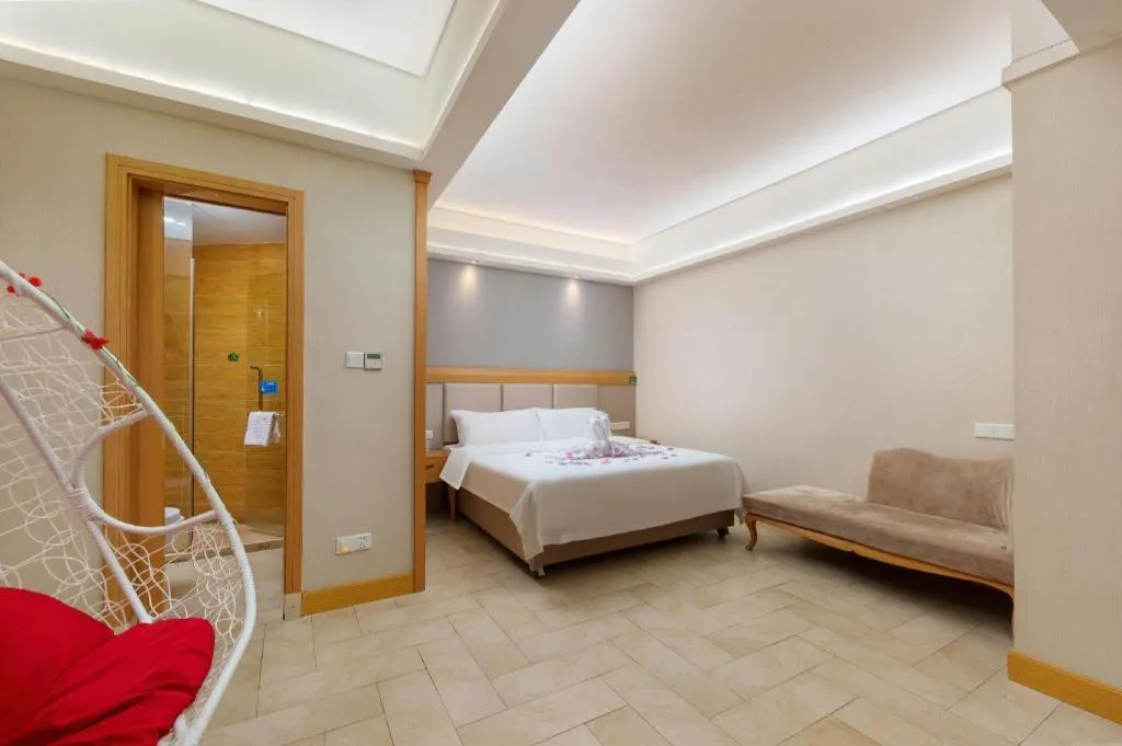 Bed in GreenTree Alliance Hotel Shenzhen Futian District Xiangmi Lake Xiangmei Mountain Metro Station